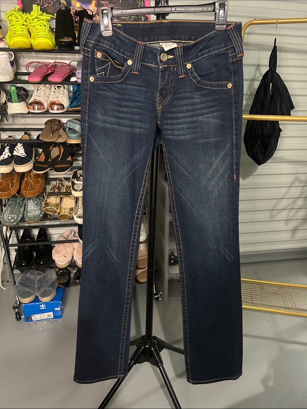 True Religion Dark Wash low rise Straight leg Jeans  size 29